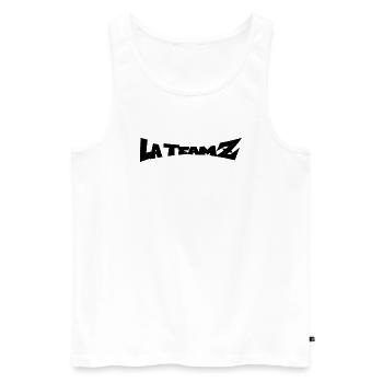La team Z noir - Débardeur bio Premium Homme - blanc - Devant - Michal (187cm)