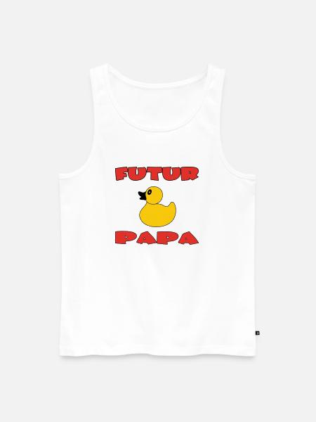 FUTURO PAPÀ - Canottiera ecologica premium da uomo - bianco