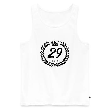 blason 29 - Débardeur bio Premium Homme - blanc - Devant - Michal (187cm)