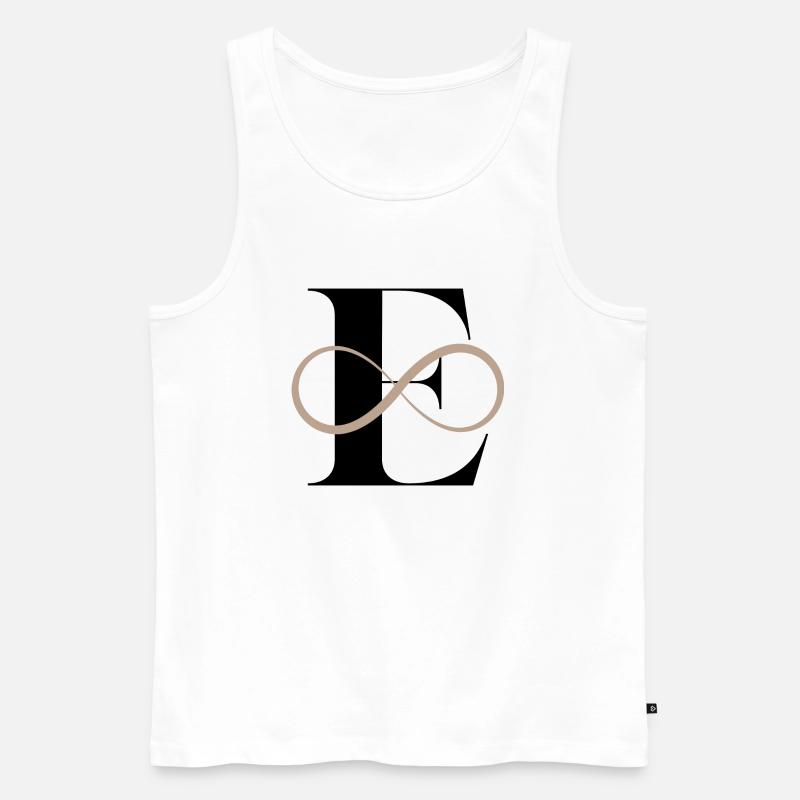 Unendlicher Buchstabe e - Männer Premium Bio Tank Top - Weiß
