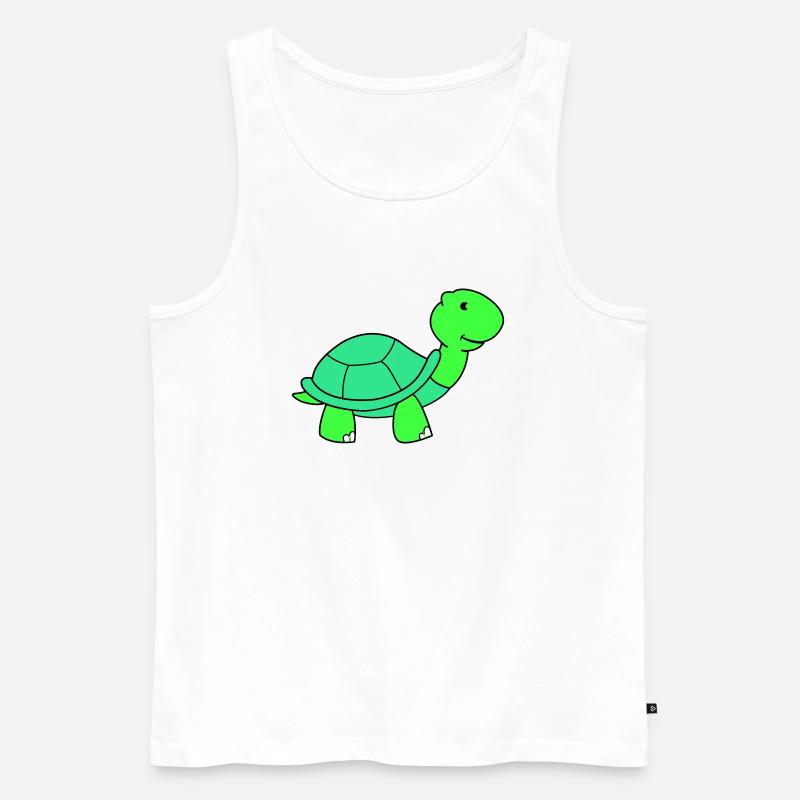 schildkröte - Männer Premium Bio Tank Top - Weiß