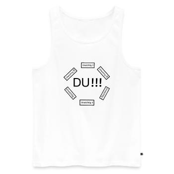 You are important - Men's Premium Organic Tank Top - white - Front - Michal (187cm)