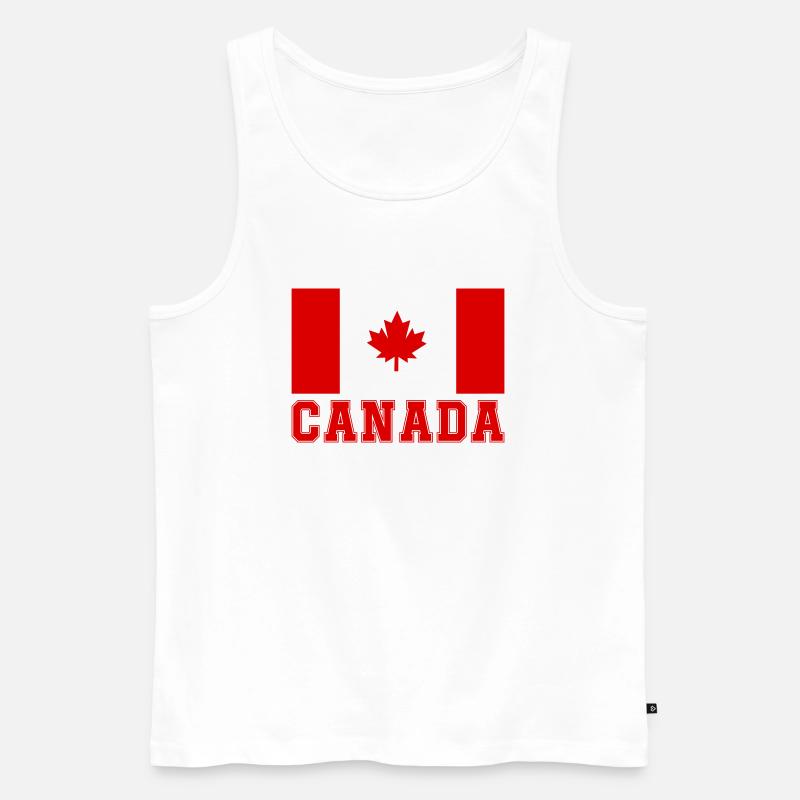 kanada canada - Männer Premium Bio Tank Top - Weiß