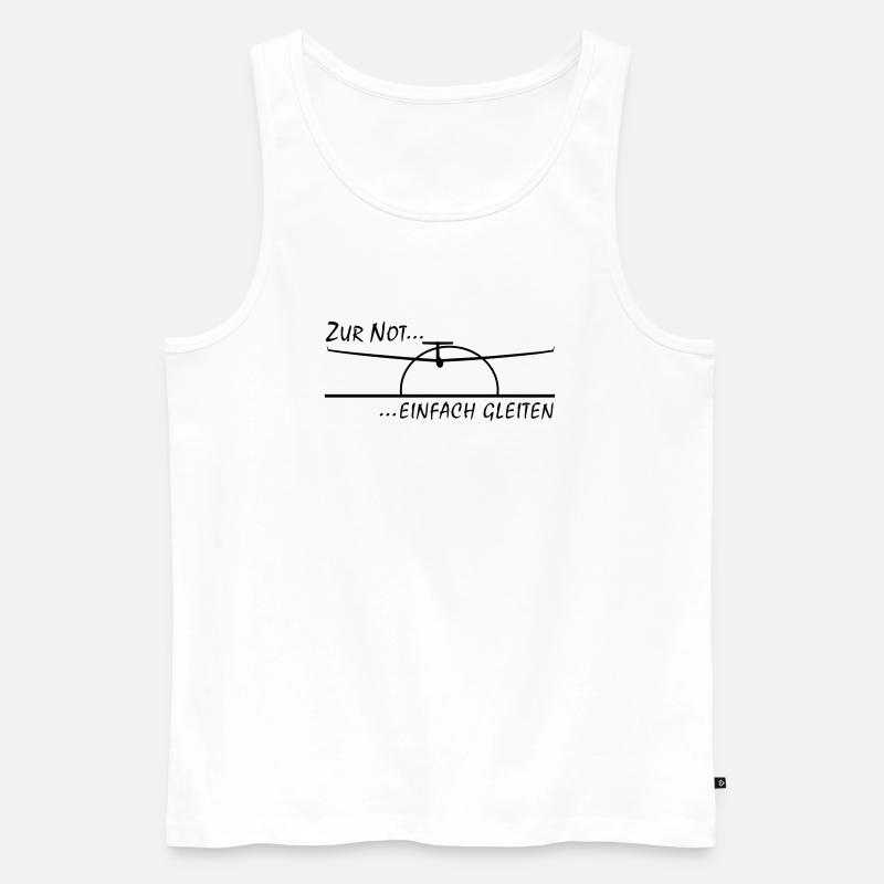 Gleiten - Männer Premium Bio Tank Top - Weiß