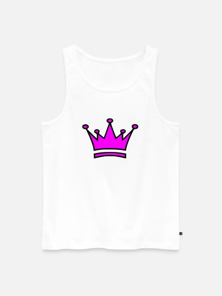 krone - Männer Premium Bio Tank Top - Weiß