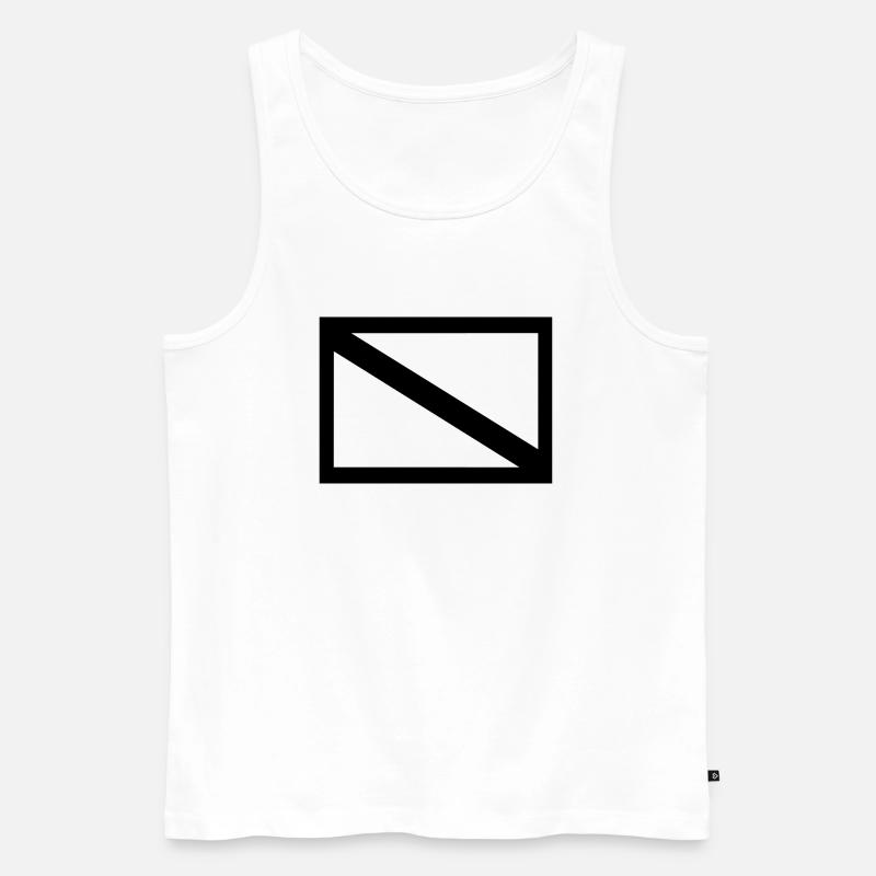 DiveFlag - Männer Premium Bio Tank Top - Weiß