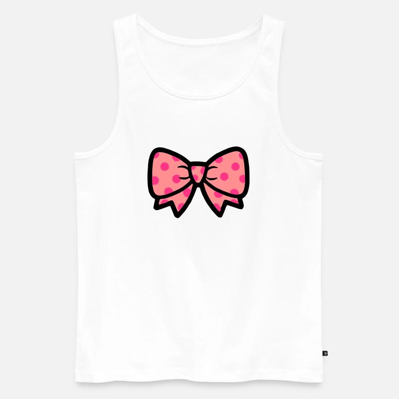 schleife - Männer Premium Bio Tank Top - Weiß