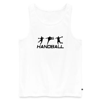 Handball Guard Rear Wing - Men's Premium Organic Tank Top - white - Front - AI Model Male 178 light (178cm)