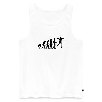 evolution_handball_062011_a_1c - Men's Premium Organic Tank Top - white - Front - Michal (187cm)