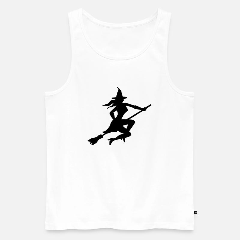 hexe - Männer Premium Bio Tank Top - Weiß
