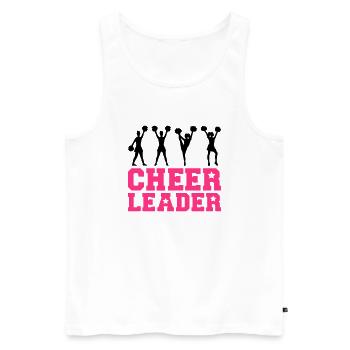 Cheerleader - Männer Premium Bio Tank Top - Weiß - Vorne - Michal (187cm)