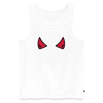 Devil - Men's Premium Organic Tank Top - white - Front - AI Model Male 178 light (178cm)