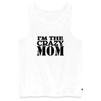 I'm the crazy Mom - Men's Premium Organic Tank Top - white - Front - Michal (187cm)