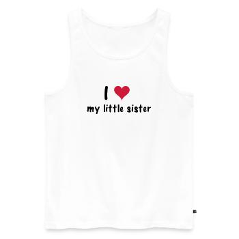 Sister - Men's Premium Organic Tank Top - white - Front - AI Model Male 178 light (178cm)