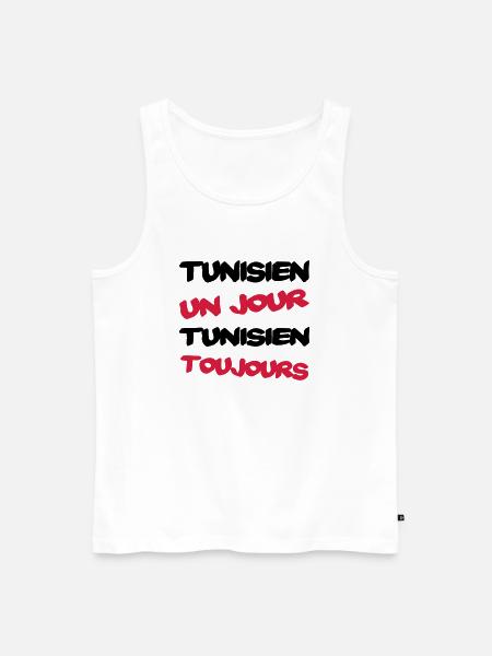 TUNISIEN un jour... - Men's Premium Organic Tank Top - white