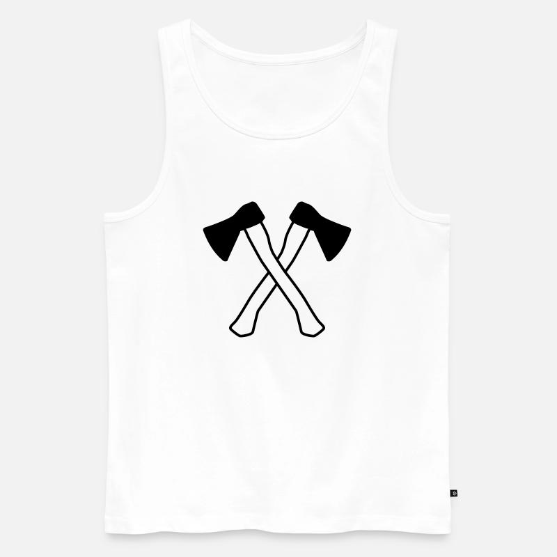 aexte design - Männer Premium Bio Tank Top - Weiß