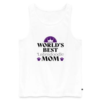 Labradoodle - Men's Premium Organic Tank Top - white - Front - AI Model Male 178 light (178cm)
