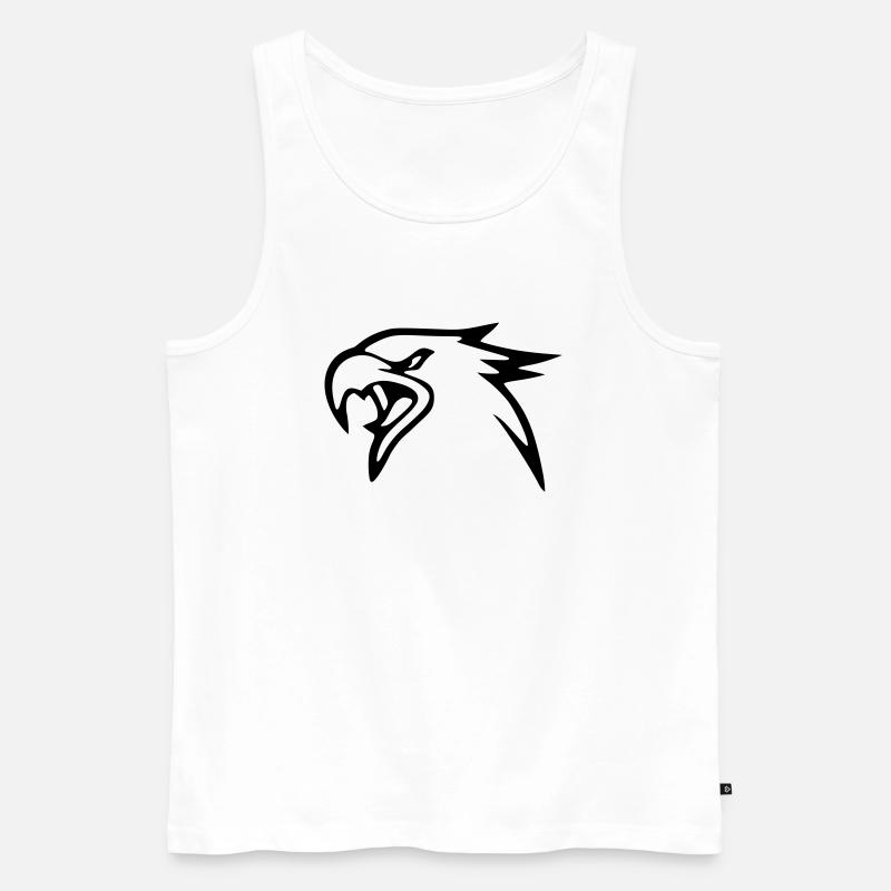 Adler - Männer Premium Bio Tank Top - Weiß