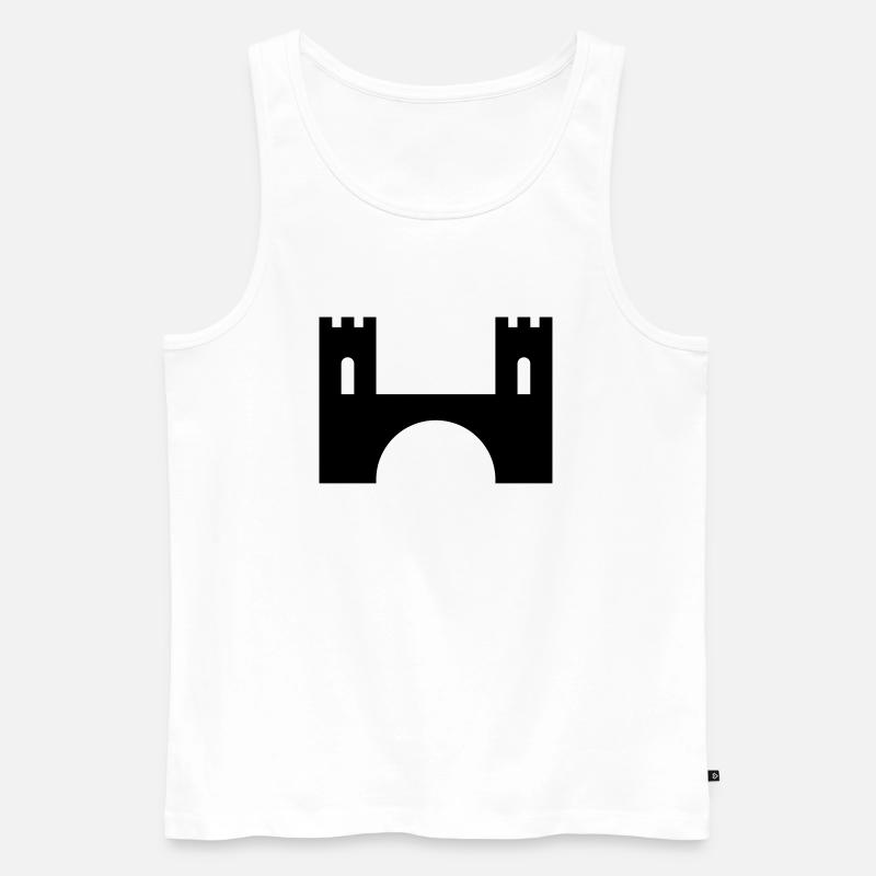 Brücke - Männer Premium Bio Tank Top - Weiß