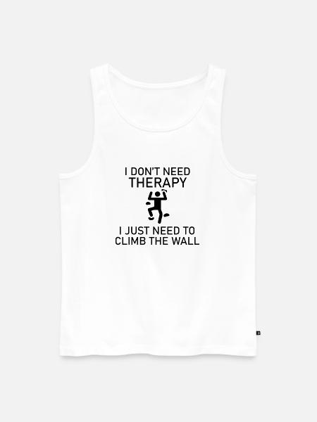 Bouldern Klettern Climbing - Männer Premium Bio Tank Top - Weiß