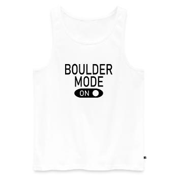 Bouldern Klettern Climbing - Männer Premium Bio Tank Top - Weiß - Vorne - AI Model Male 178 light (178cm)