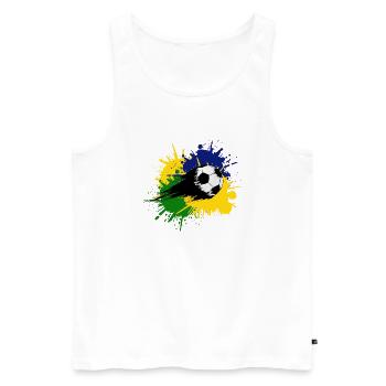 Fußball Football - Débardeur bio Premium Homme - blanc - Devant - AI Model Male 178 light (178cm)