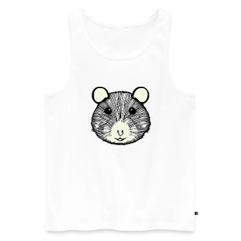 Hamster cute animal rodent animals funny pet 6 - Men's Premium Organic Tank Top - white - Front - Michal (187cm)
