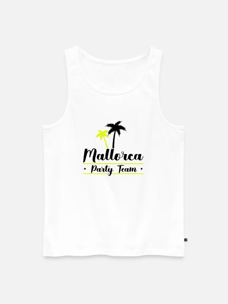 Mallorca Party Team - Men's Premium Organic Tank Top - white