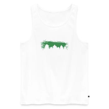 Forest Nature Tree Wood - Men's Premium Organic Tank Top - white - Front - Michal (187cm)