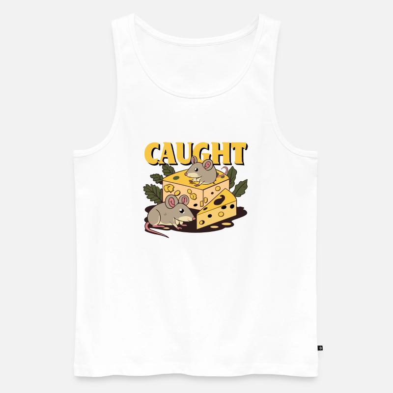 MAUS - Männer Premium Bio Tank Top - Weiß