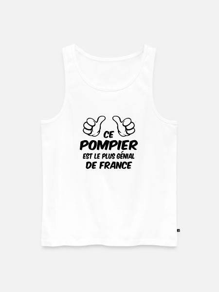 MEILLEUR POMPIER - Débardeur bio Premium Homme - blanc