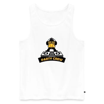 duck party crew 2 - Männer Premium Bio Tank Top - Weiß - Vorne - Michal (187cm)