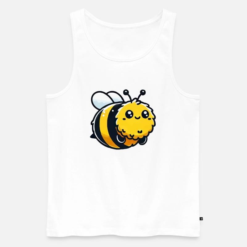 hummel biene - Männer Premium Bio Tank Top - Weiß