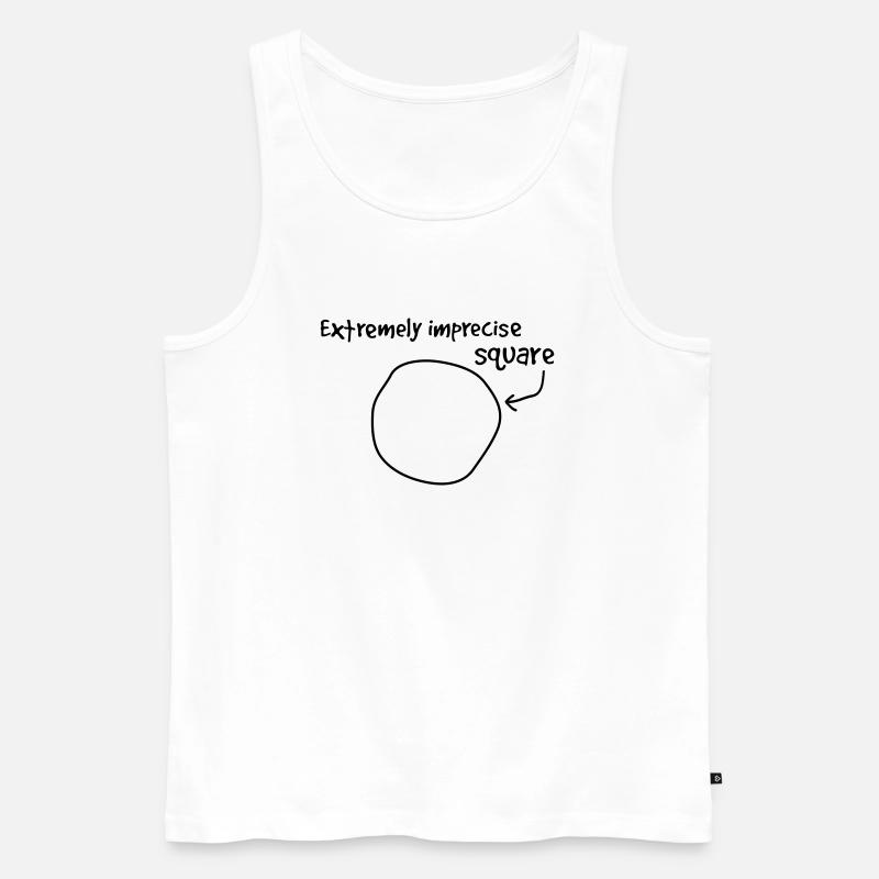 Extremly imprecise square - Männer Premium Bio Tank Top - Weiß