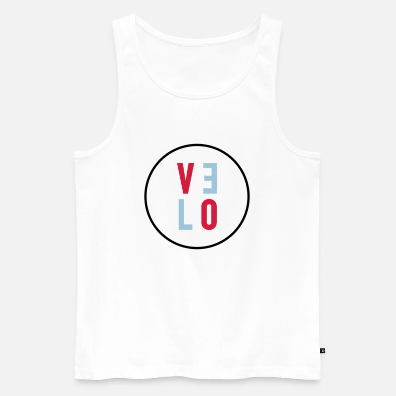Velo - Männer Premium Bio Tank Top - Weiß
