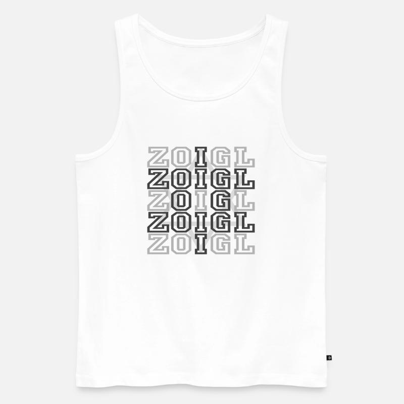 Zoigl Matrix - Männer Premium Bio Tank Top - Weiß