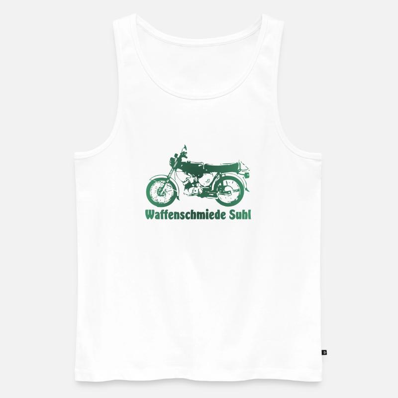 Simson S51 Waffenschmiede Suhl - Männer Premium Bio Tank Top - Weiß