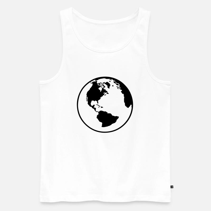 Globus - Männer Premium Bio Tank Top - Weiß