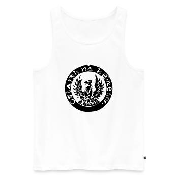 irish republican - Débardeur bio Premium Homme - blanc - Devant - AI Model Male 178 light (178cm)