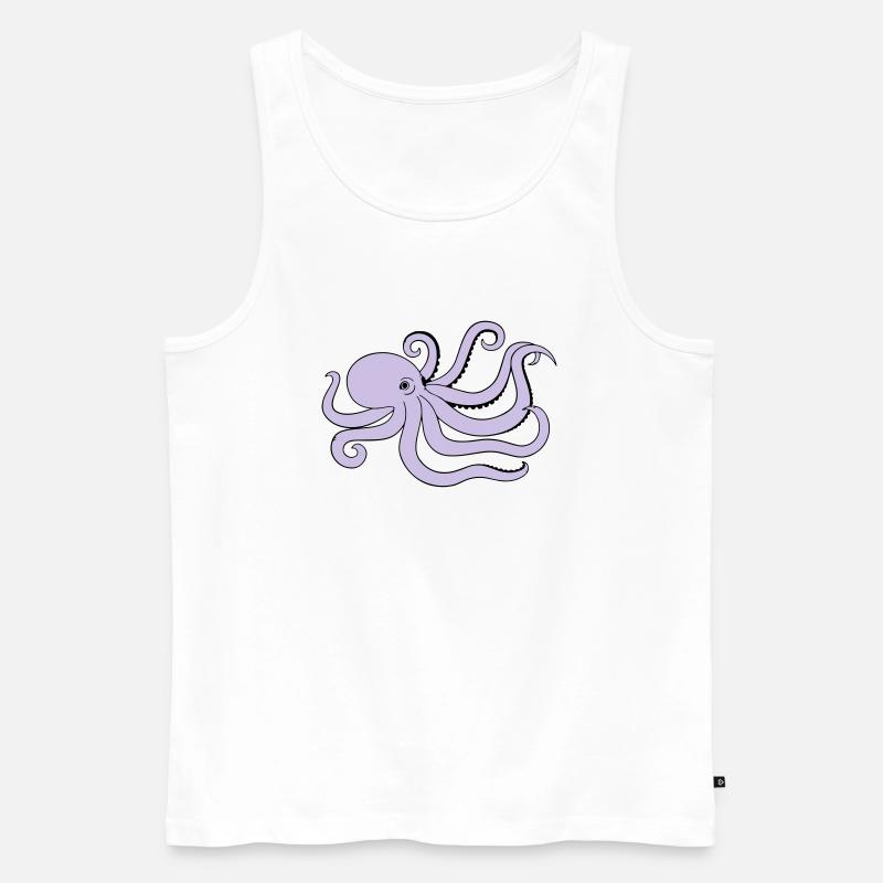 octopus - Männer Premium Bio Tank Top - Weiß