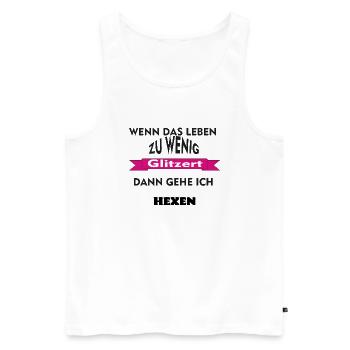 Hexen - Männer Premium Bio Tank Top - Weiß - Vorne - Michal (187cm)