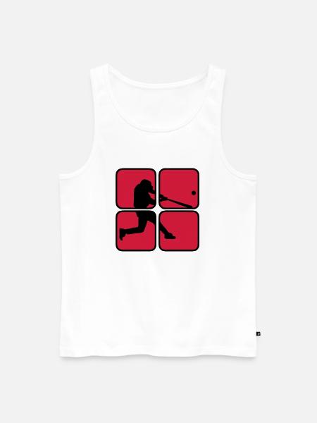 Baseball 2 - Männer Premium Bio Tank Top - Weiß