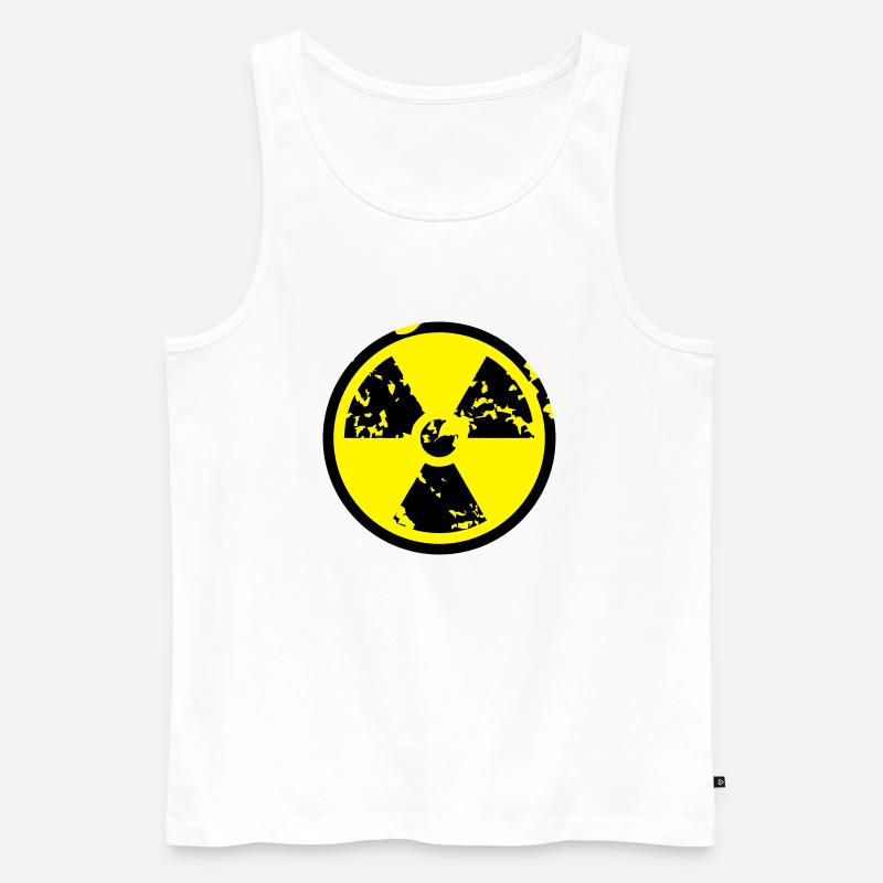 Radioactive - Männer Premium Bio Tank Top - Weiß
