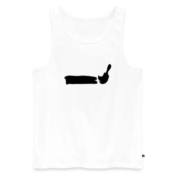 paintbrusch_1 - Débardeur bio Premium Homme - blanc - Devant - AI Model Male 178 light (178cm)