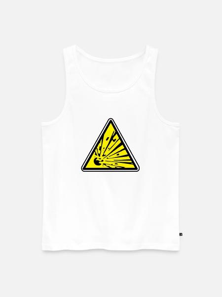 Explosive - Men's Premium Organic Tank Top - white