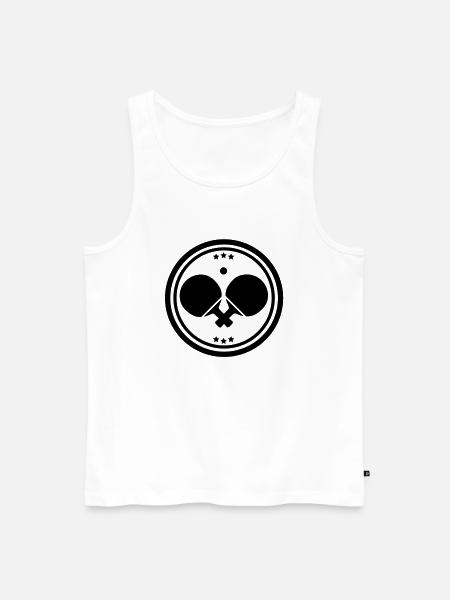 Tischtennis design - Männer Premium Bio Tank Top - Weiß