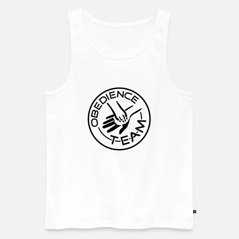 obedienceteam2 - Männer Premium Bio Tank Top - Weiß