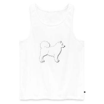 Samojede - Débardeur bio Premium Homme - blanc - Devant - Michal (187cm)