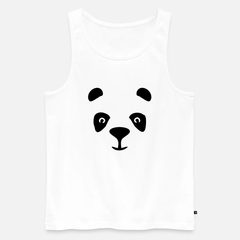 panda - Männer Premium Bio Tank Top - Weiß