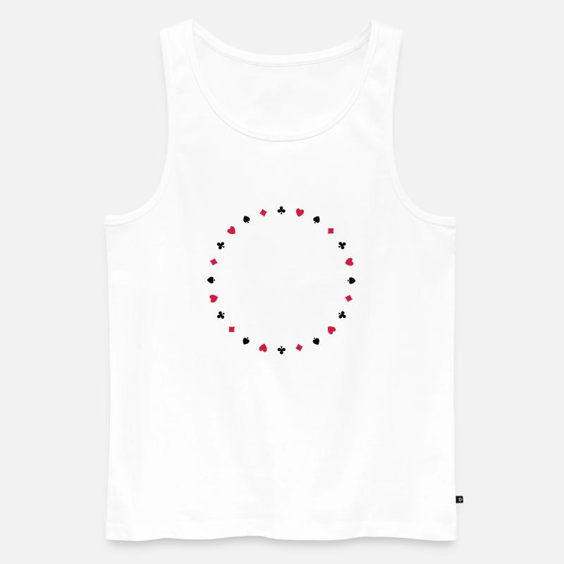 poker - Männer Premium Bio Tank Top - Weiß